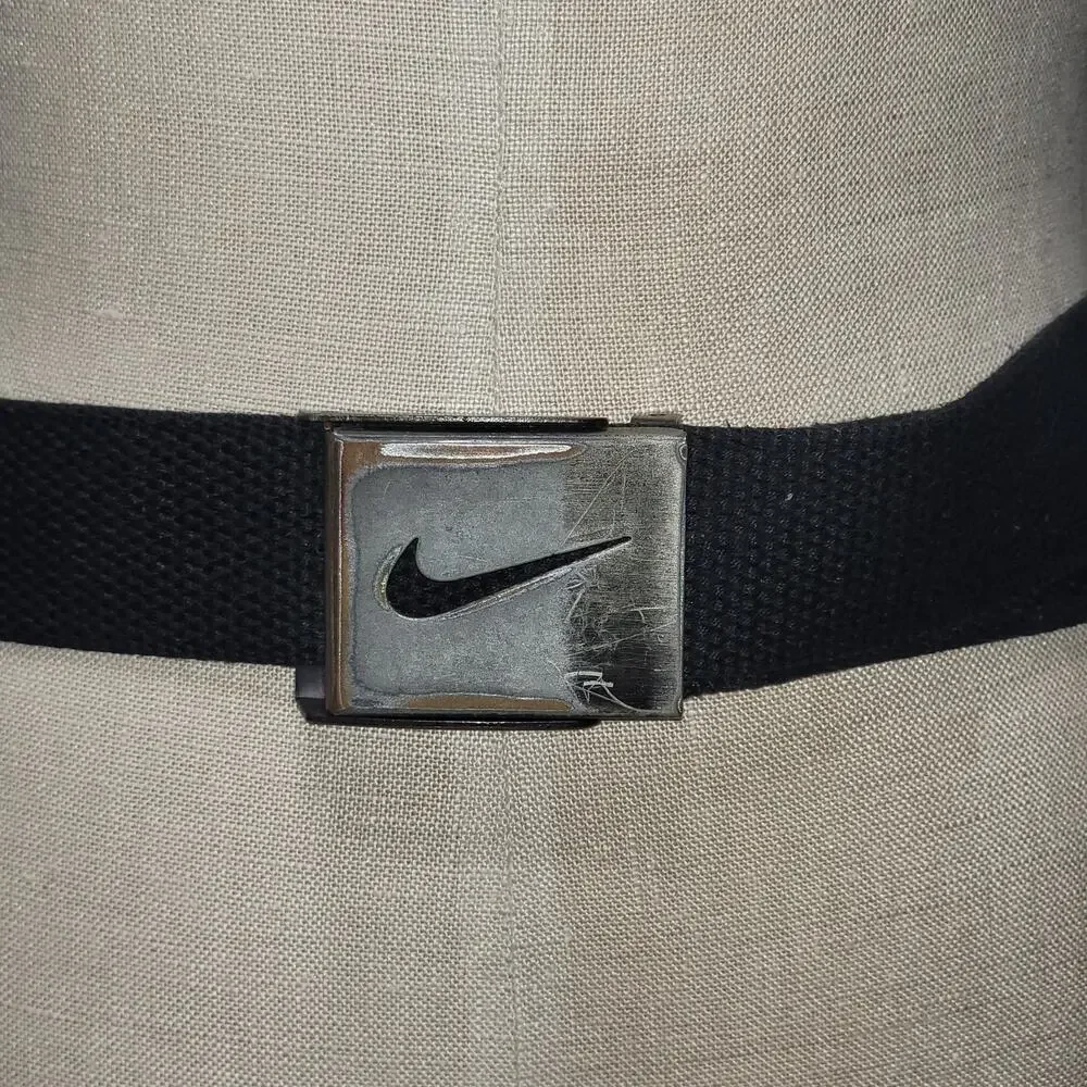 Nike Black Fabric Belt 48.5
